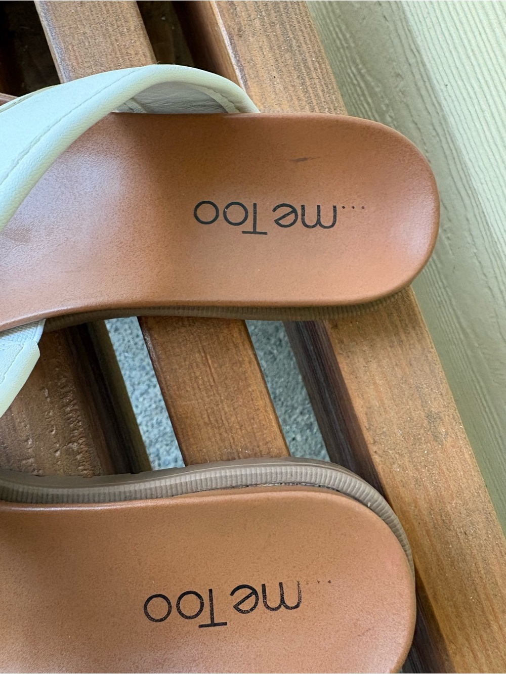 Me Too Fresno White Double Strap Comfort Slide Sandals Women’s Size 7W (Wide) - Picture 5 of 7